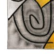 Sivas Charcoal Yellow 5  X 8  Area Rug on Sale