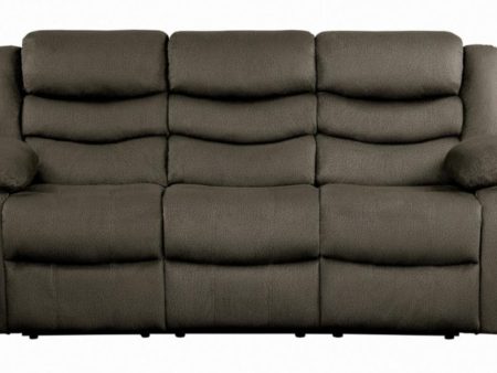 Discus Double Reclining Sofa in Brown 9526BR-3 Online now