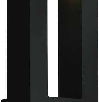 16 H Atlantis 2-Light LED Outdoor Wall Mount Satin Black Fashion