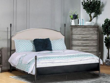 SINEAD Gun Metal Beige Twin Bed Online Sale