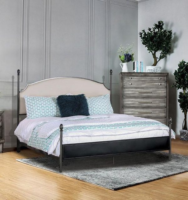 SINEAD Gun Metal Beige Twin Bed Online Sale