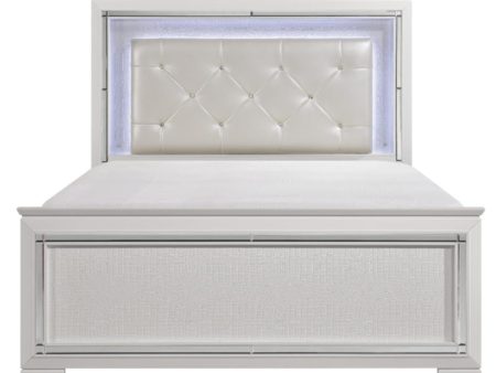 Allura Full Panel Bed in White 1916FW-1* Discount