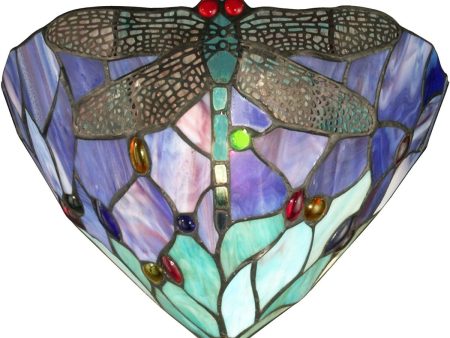 12 W 1-Light Tiffany Wall Sconce Online