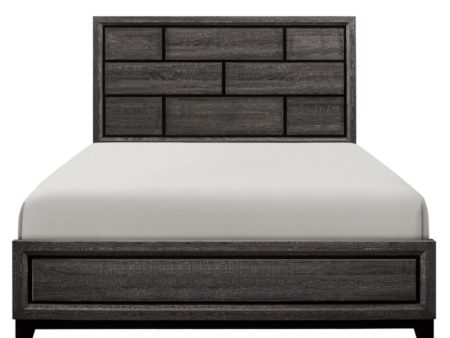 Davi King Panel Bed in Gray 1645K-1EK* Fashion