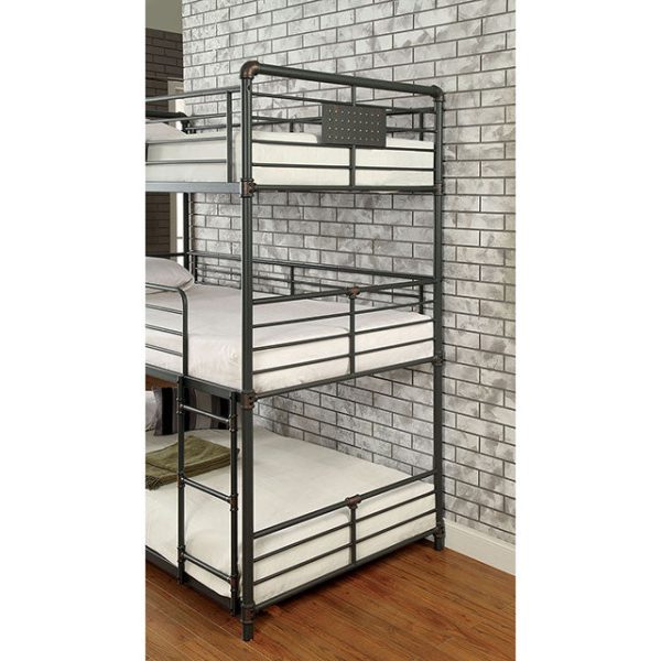 Olga I Antique Black Twin Twin Twin Bunk Bed Hot on Sale