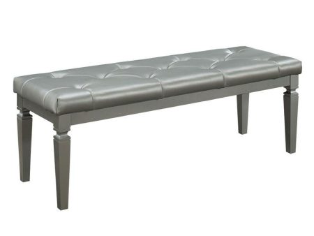 Allura Bed Bench in Silver 1916-FBH Sale