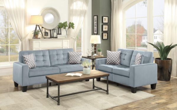 Lantana Loveseat in Gray 9957GY-2 Online