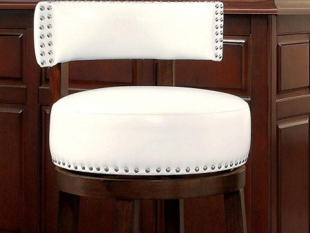 SHIRLEY Dark Oak White 24  Bar Stool Online