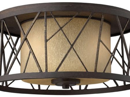 17 W Nest 2-Light Flushmount Foyer Oil Rubbed Bronze For Discount