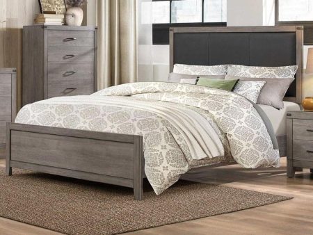 Woodrow Queen Panel Bed in Gray 2042-1* Online