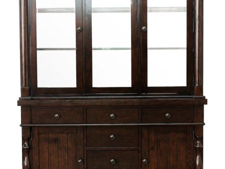 Yates Buffet and Hutch in Dark Oak 5167-50* on Sale