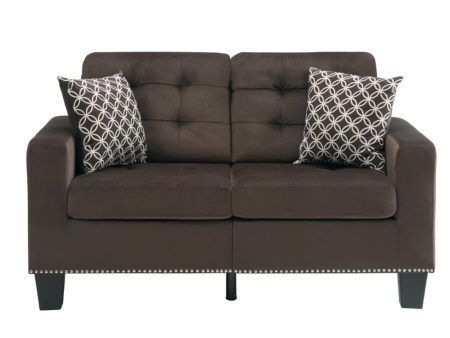 Lantana Loveseat in Chocolate 9957CH-2 on Sale