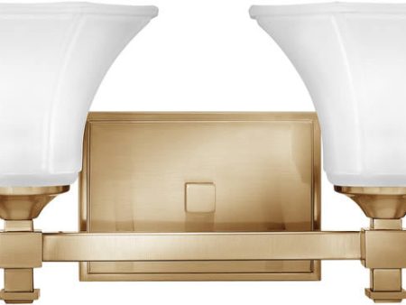 16 W Abbie 2-Light Bath Vanity Brushed Caramel Online