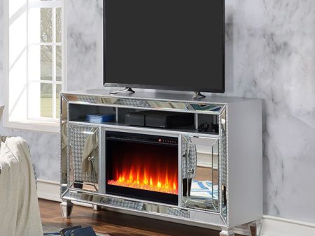 Seginus TV Stand w  Fire Place For Cheap