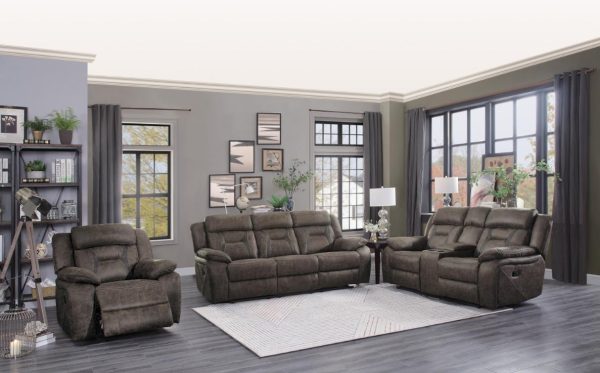 Madrona Double Reclining Loveseat in Dark Brown 9989DB-2 Hot on Sale