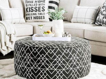 Patricia Black Pattern Ottoman Sale