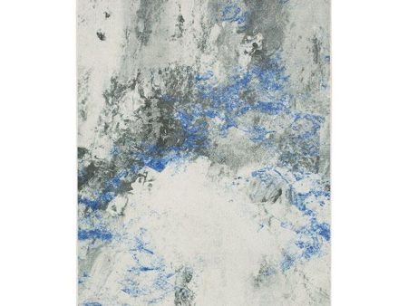 HOLLIE 5  X 8 , Area Rug, Blue Gray Online Hot Sale