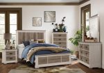 Arcadia King Panel Bed in White & Weathered Gray 1677K-1EK* Online Hot Sale