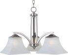 23 W Aurora 3-Light Down Light Chandelier Satin Nickel Sale