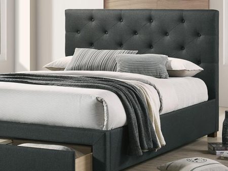 SYBELLA Full Bed, Dark Gray Cheap