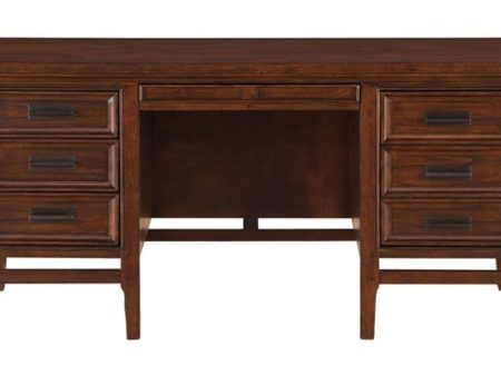 Frazier Executive Desk in Brown Cherry 1649-17 Sale