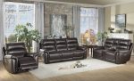 Lance Power Double Reclining Loveseat with Power Headrests in Brown 9527BRW-2PWH Fashion