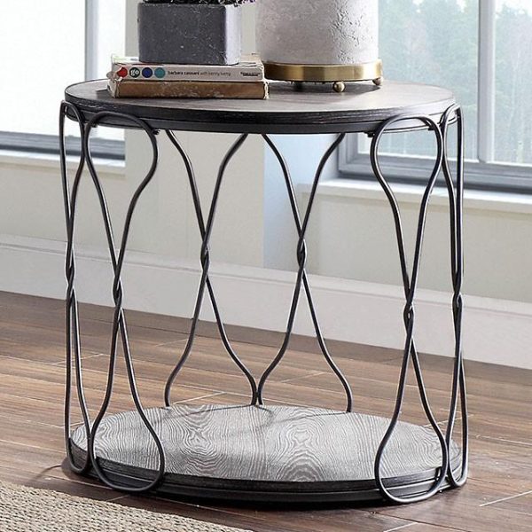 Hawdon Gray End Table Fashion