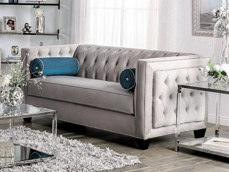 Silvan Gray Love Seat Hot on Sale