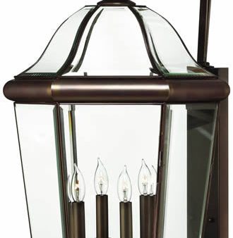 39 H Augusta 4-Light Extra-Large Outdoor Wall Lantern Copper Bronze Fashion