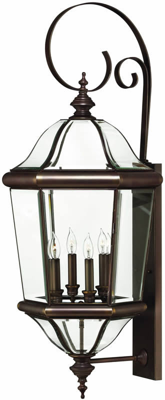 39 H Augusta 4-Light Extra-Large Outdoor Wall Lantern Copper Bronze Fashion