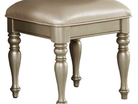 Antoinetta Vanity Stool in Champagne Wood 1919NC-14 Online Hot Sale