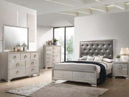 Salford 5-piece Queen Bedroom Set Metallic Sterling For Discount