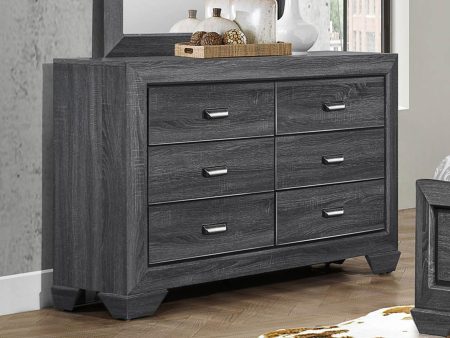 Beechnut 6 Drawer Dresser in Gray 1904GY-5 Online Hot Sale