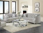 Avonlea 2-piece Tufted Living Room Set Grey For Cheap