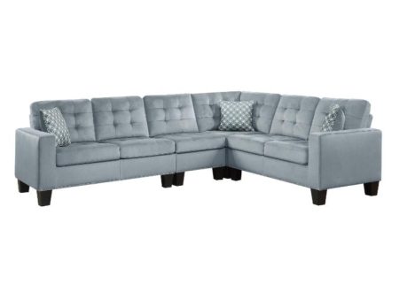 Lantana 2-Piece Reversible Sectional in Gray 9957GY*SC For Cheap