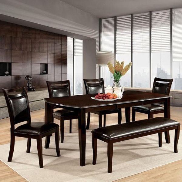 Woodside Dark Cherry Espresso Dining Table Cheap