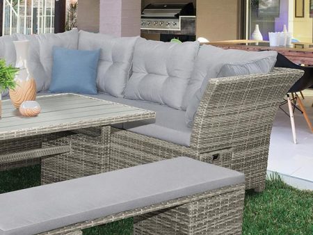 Malia 5 Pc. Sectional Set w  Bench Hot on Sale