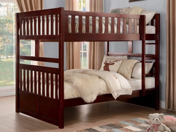 Rowe Full Full Bunk Bed in Dark Cherry B2013FFDC-1* Hot on Sale