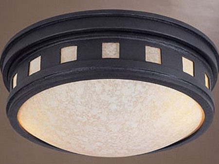 13 W 2-Light Flush Mount Oil Rubbed Bronze Fashion