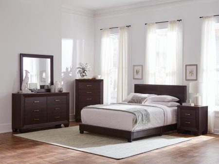 Dorian 4-piece Queen Bedroom Set Brown and Dark Cocoa Online Hot Sale