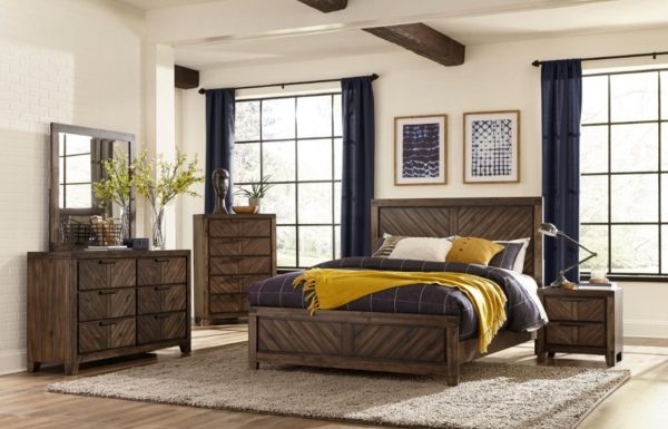 Parnell King Panel Bed in Rustic Cherry 1648K-1EK* Online Sale