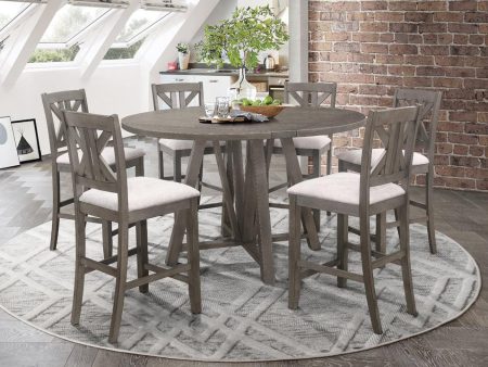 Athens 5-piece Counter Height Dining Set Barn Grey Discount