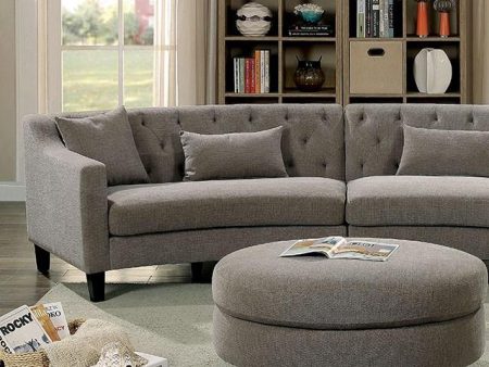 SARIN Warm Gray Sectional Cheap