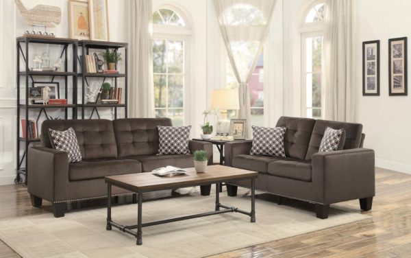 Lantana Loveseat in Chocolate 9957CH-2 on Sale