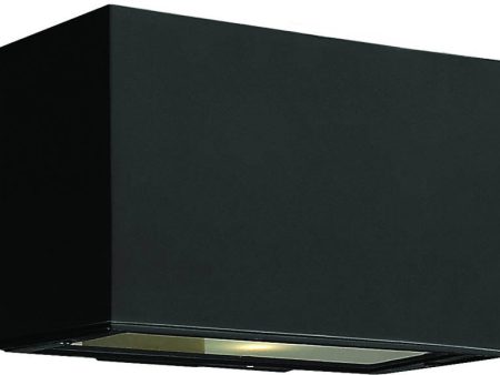 6 H Atlantis 2-Light LED Outdoor Wall Mount Satin Black Online Hot Sale