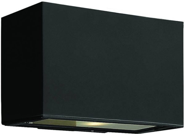 6 H Atlantis 2-Light LED Outdoor Wall Mount Satin Black Online Hot Sale