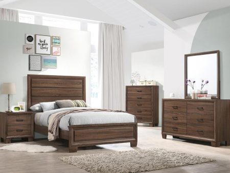 Brandon 4-piece Full Panel Bedroom Set Medium Warm Brown on Sale