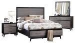 Raku Queen Storage Platform Bed in Gray 1711-1 Sale