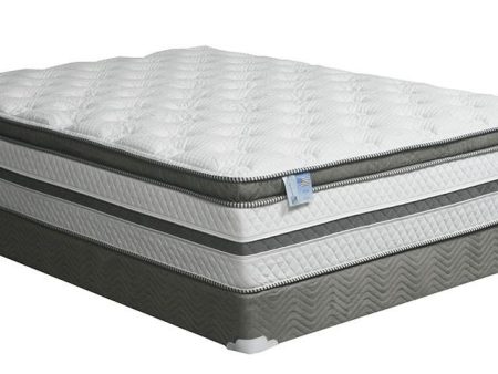 SIDDALEE White Gray 16  Euro Pillow Top Mattress, E.King Online