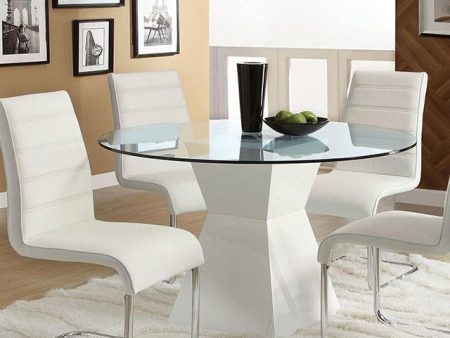 Mauna White Round Dining Table Online Hot Sale